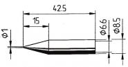 Ersa Lötspitze ERSADUR 1,0mm   0842BD/SB 