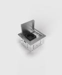 BS 1fach Steckdose mit Deckel     3301E 