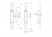 Vogels PFS 3204 sw Adapterstrips (Paar) 