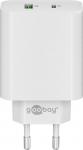 Goobay Dual USB-Schnellladegerät weiß 