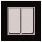 ISSE Glas-Tastenfeld schwarz  LCN - GT2B 