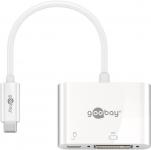 Goobay Adapter USB-C auf DVI weiß 