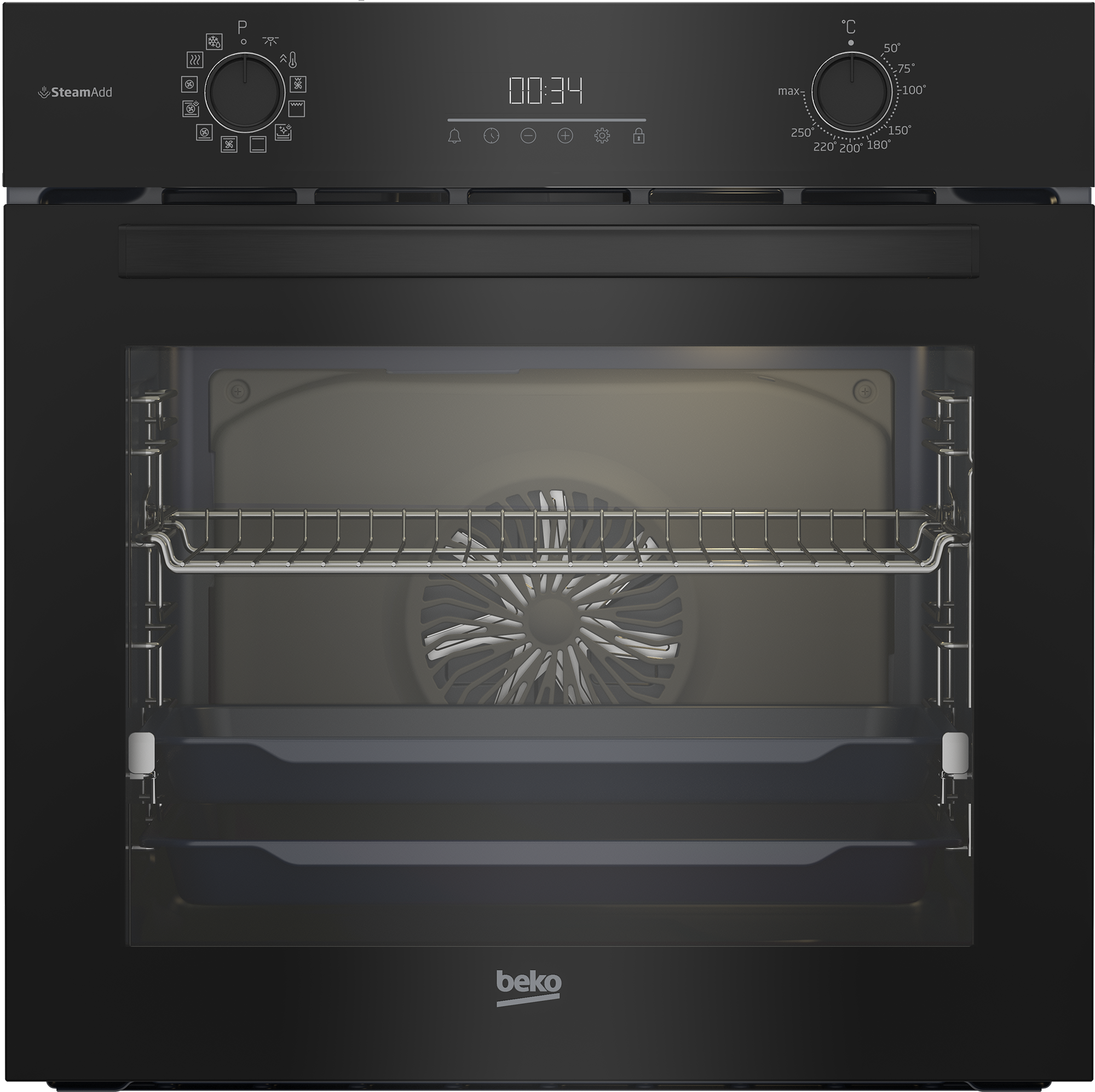 Beko BBIS 17300 BCS sw/glas EB Backofen 