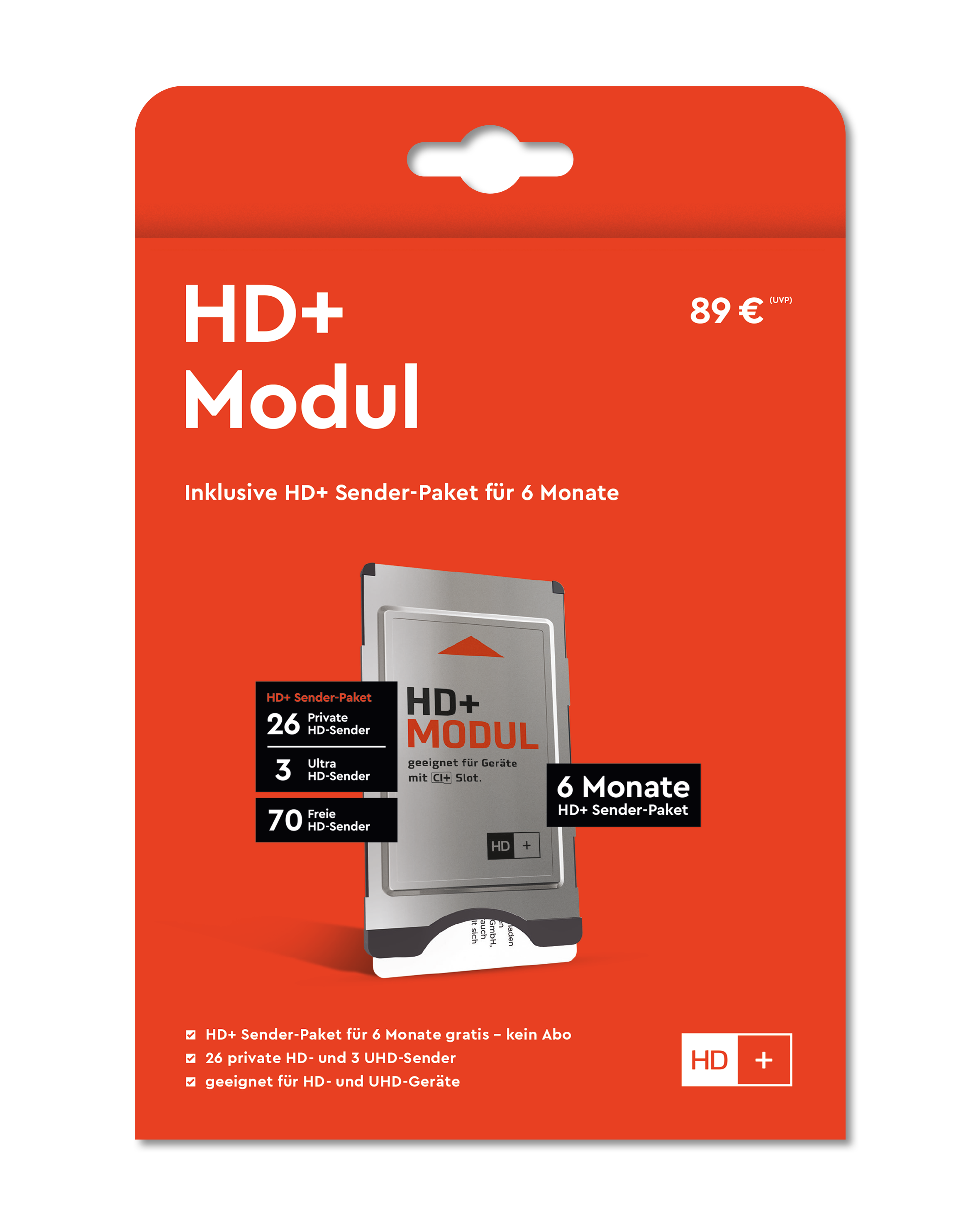 HD PLUS HD+ Modul für CI+ Geräte SAT 