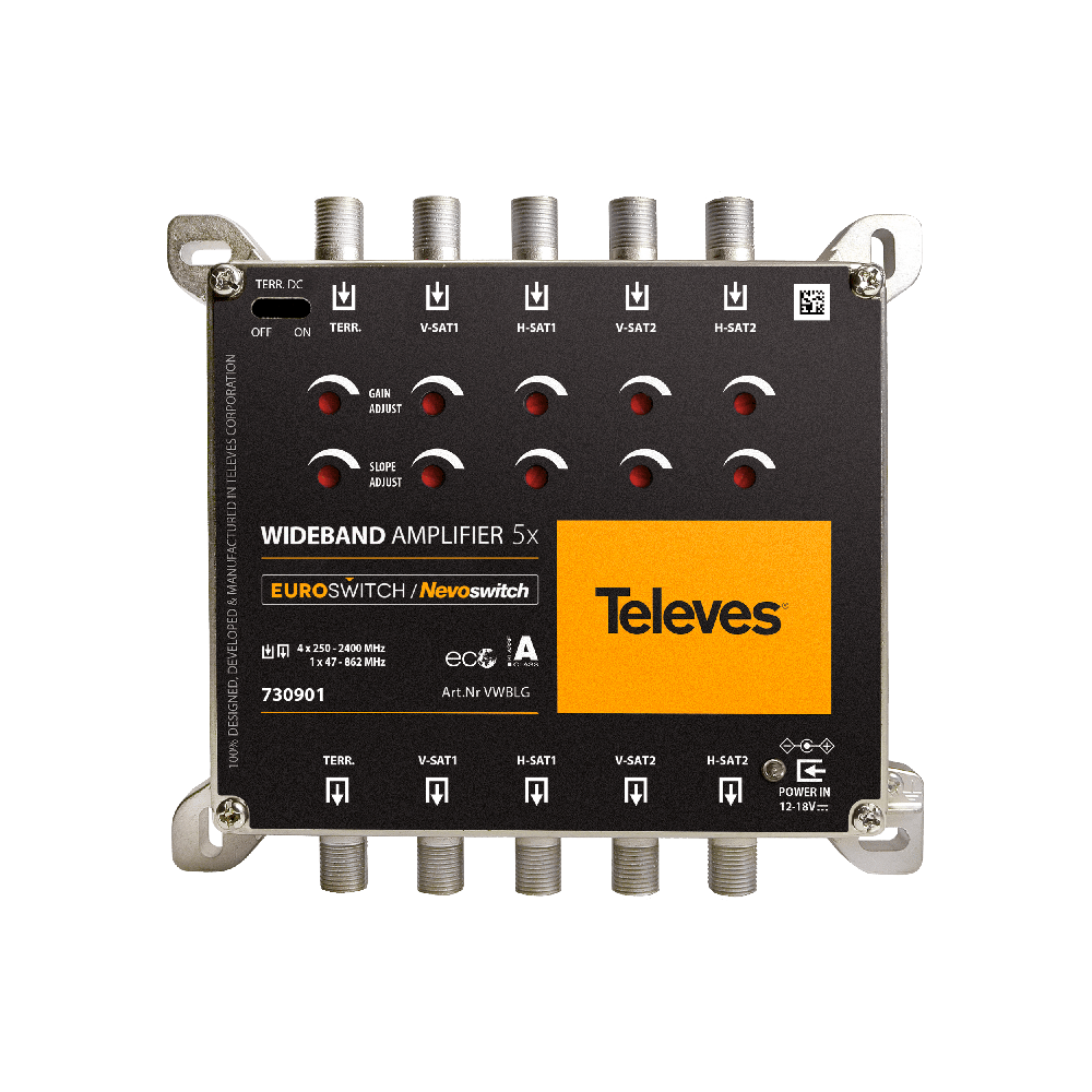 Televes 5-fach WideBand Verstärker VWBLG 