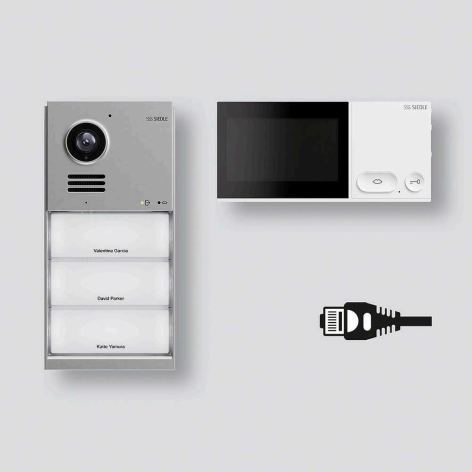 Siedle Set LAN Mattchrom          IQSL-0 