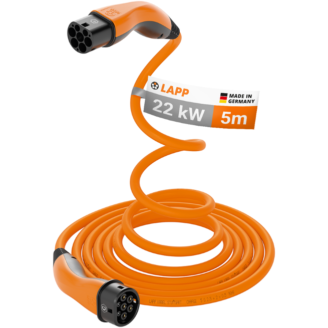 LAPP EV-TYP2 Ladekabel 5m 22kW-3P-32A 