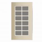 Glas-Tastenfeld champagner   LCN - GT12C 