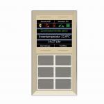 Glas-Tastenfeld champagner  LCN - GT10DC 