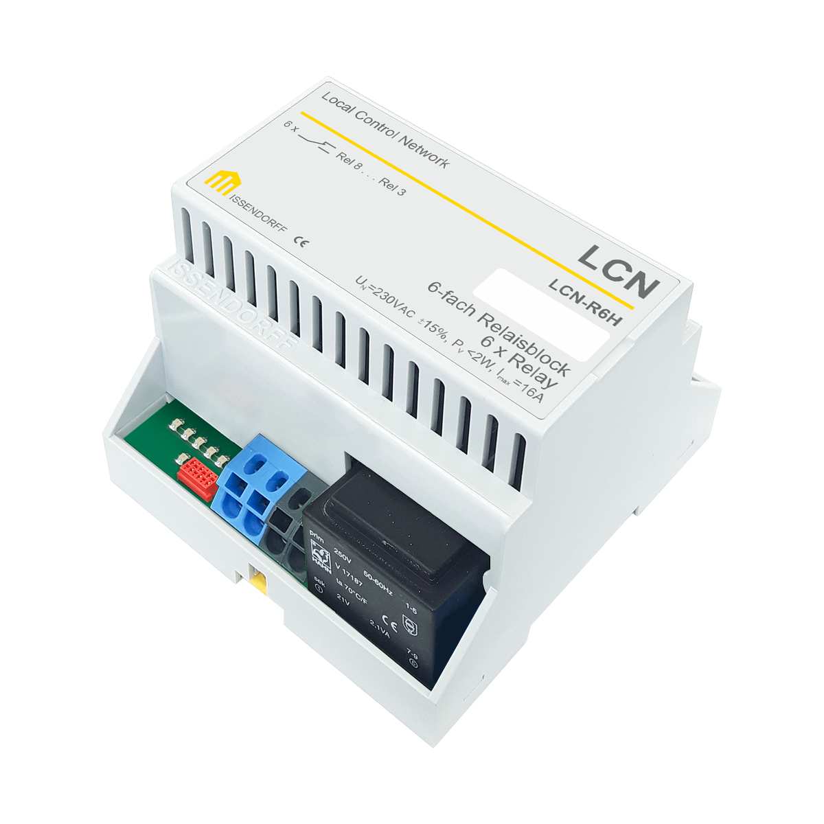 ISSE Relaismodul m.6x16A         LCN-R6H 