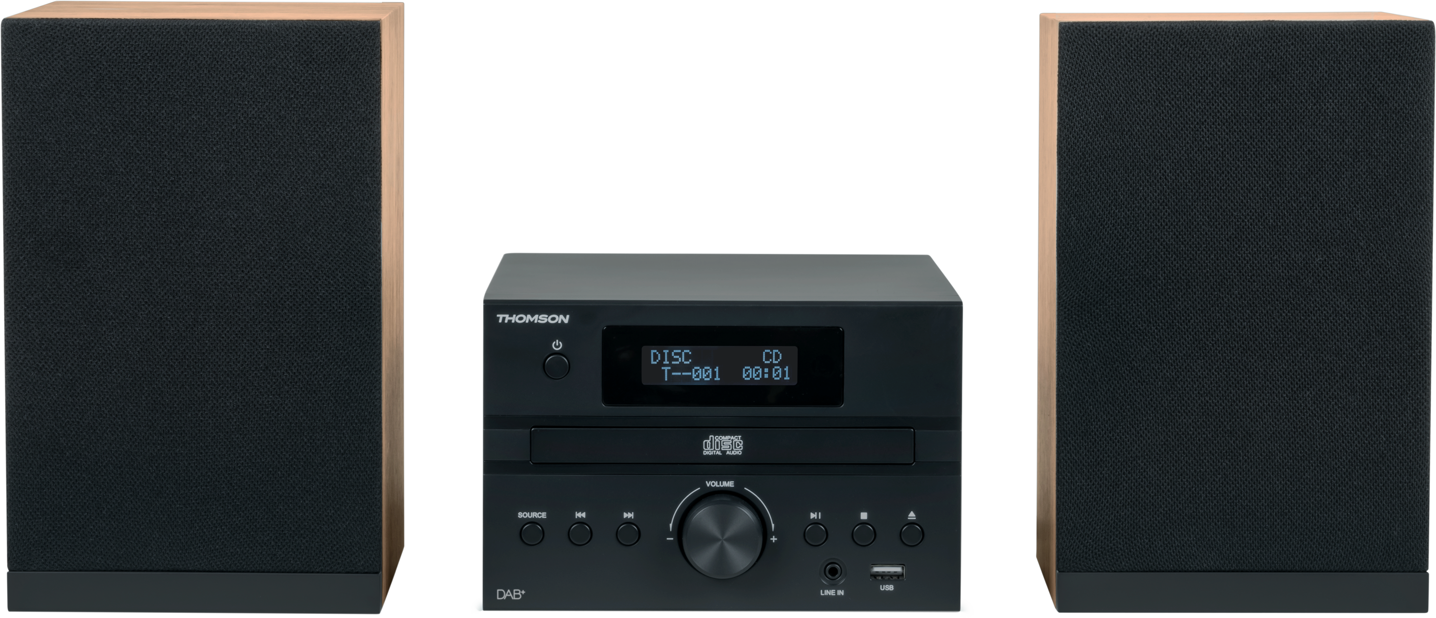 Thomson MIC123DABBT ws/holz Micro-System 