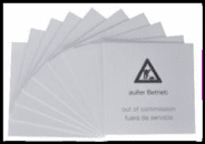 SETE Außer Betriebsschilder 10er B10362H 