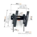 Vogels TVM3215 sw Tilt Small Wandhalter 
