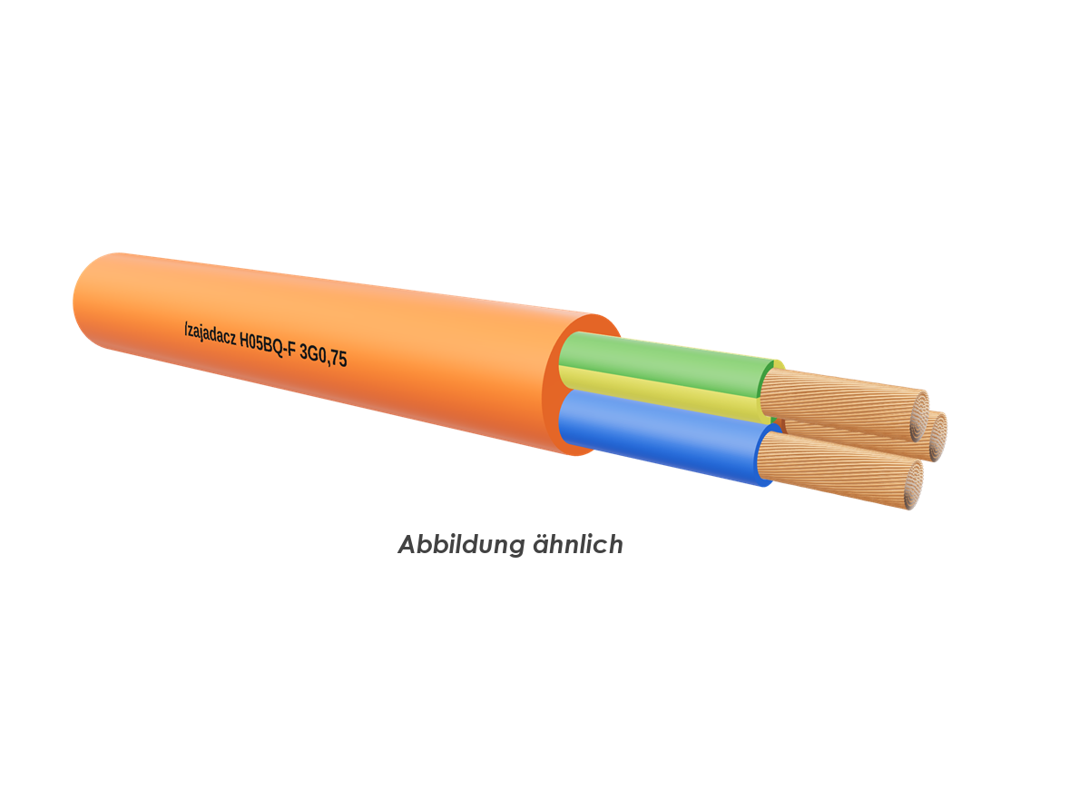 H05BQ-F 3G0,75 orange           Ring 50m 