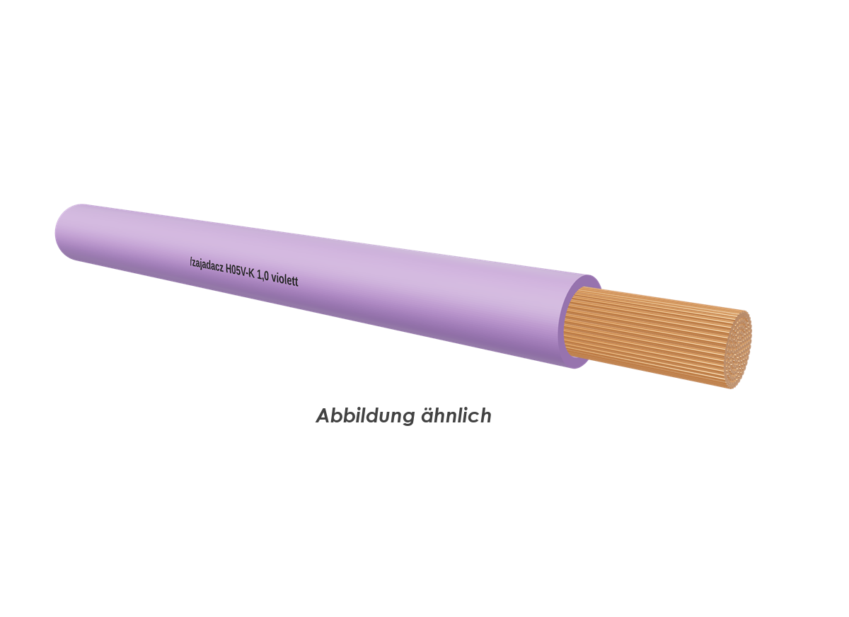 H05V-K 1,0 violett Eca         Ring 100m 