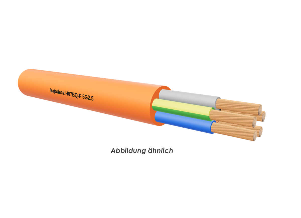 H07BQ-F 5G2,5 orange            Ring 50m 