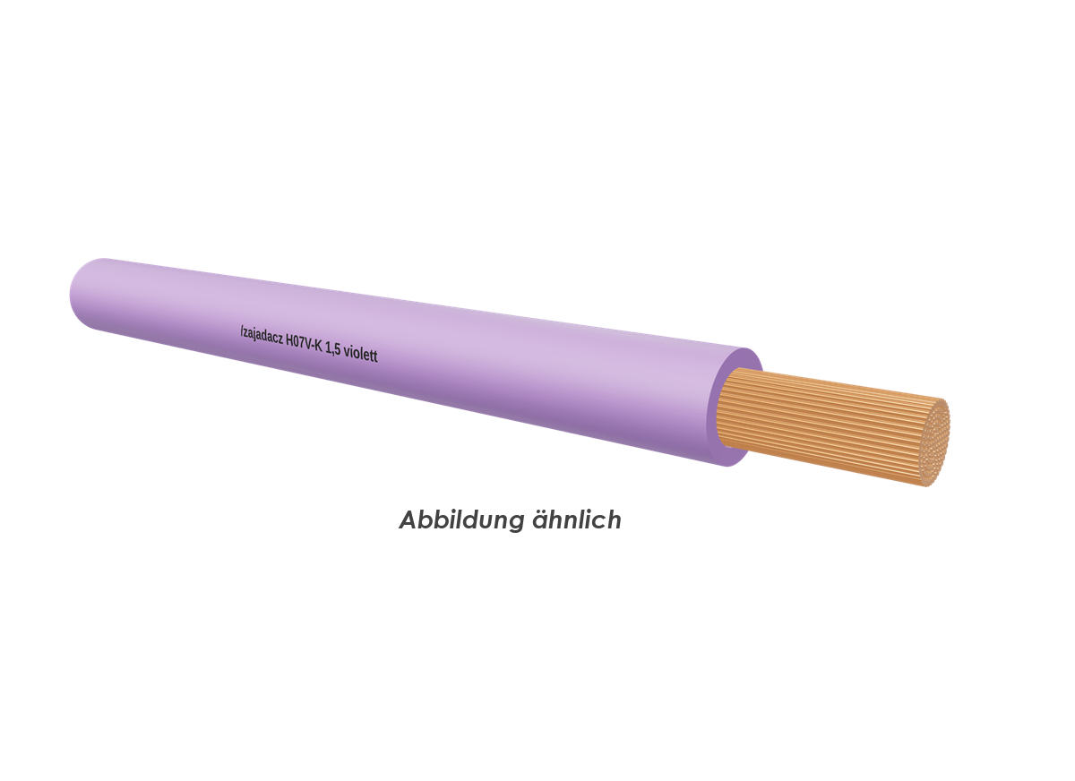 H07V-K 1,5 violett Eca         Ring 100m 