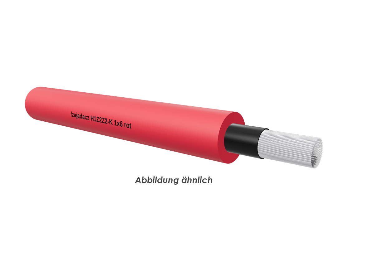 SOLARKABEL H1Z2Z2-K 1x6 rot       TR500m 
