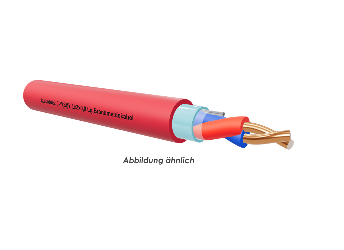 J-Y(St)Y 1x2x0,8 Lg rot Eca      TR1000m 