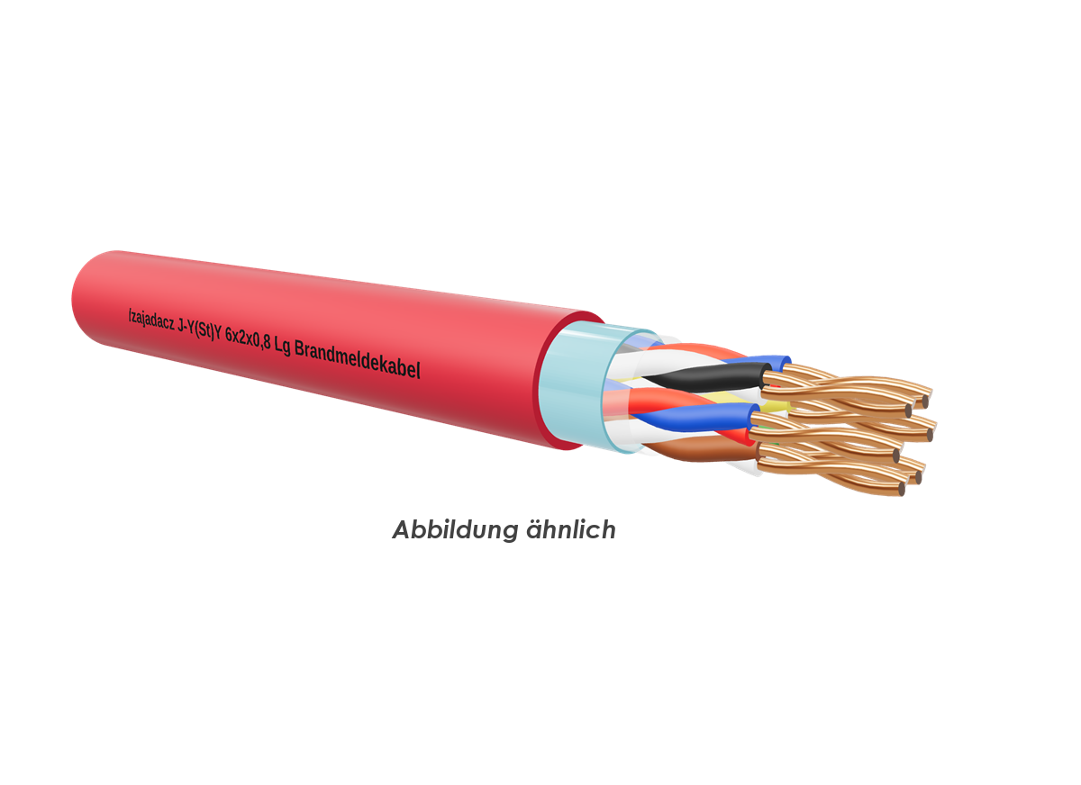 J-Y(St)Y 6x2x0,8 Lg rot Eca      TR1000m 