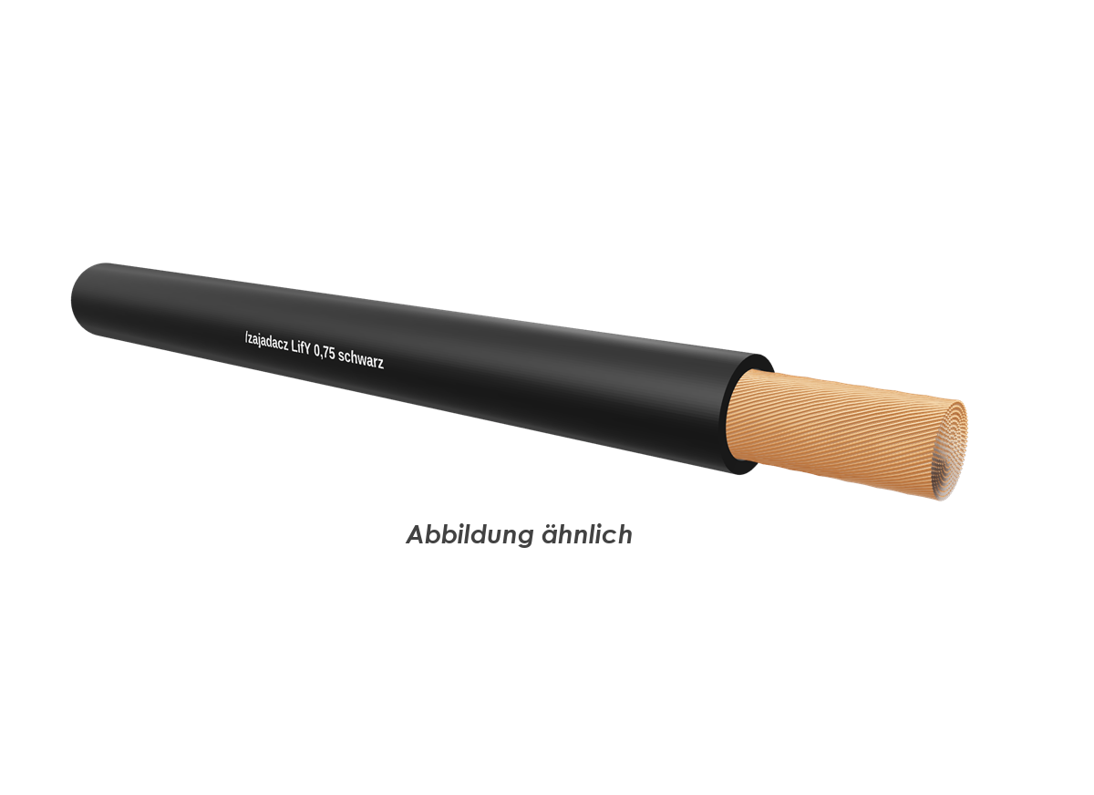 LiFY 0,75 schwarz             Spule 100m 