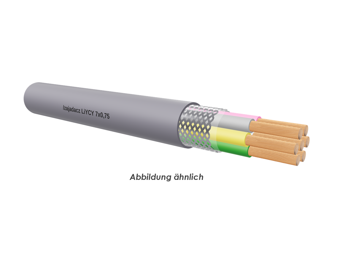 LiYCY 7x0,75 Eca grau       Trommel 500m 