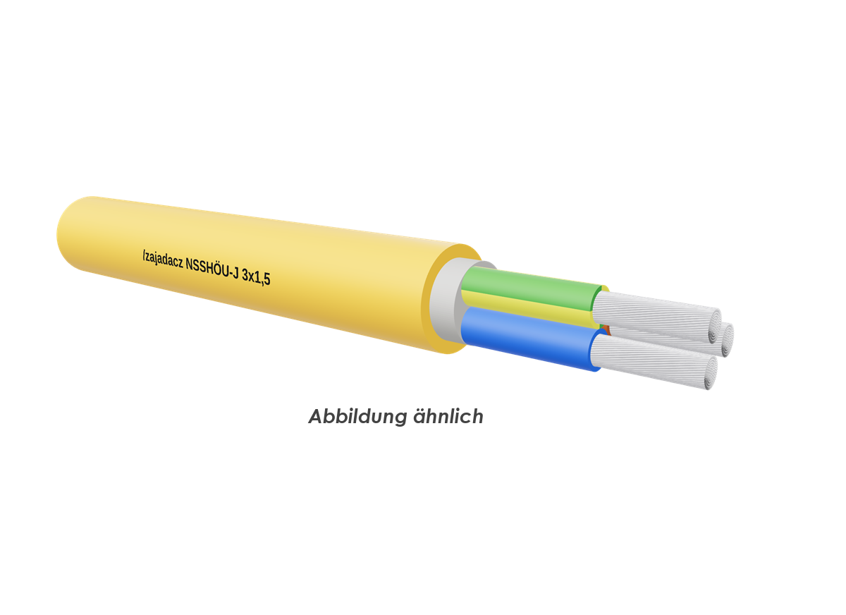NSSHÖU-J 3x1,5 gelb         Trommel 500m 