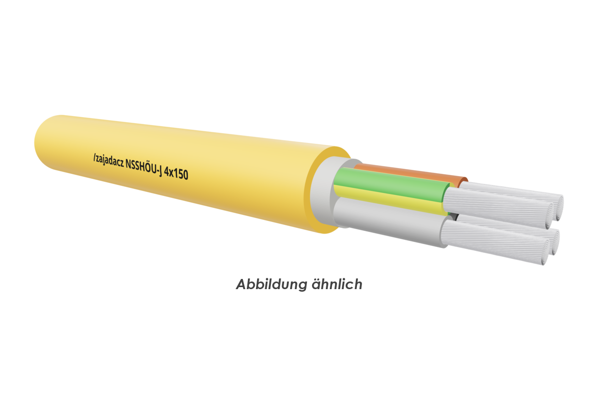 NSSHÖU-J 4x150 gelb         Trommel 500m 