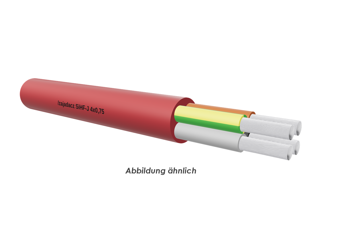 SiHF-J 4x0,75 rot-braun         Ring 50m 