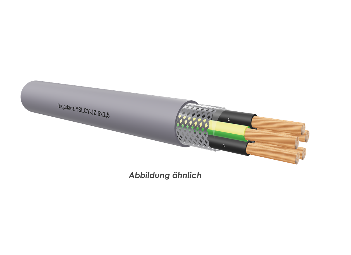YSLCY-JZ 5x1,5 grau         Trommel 500m 