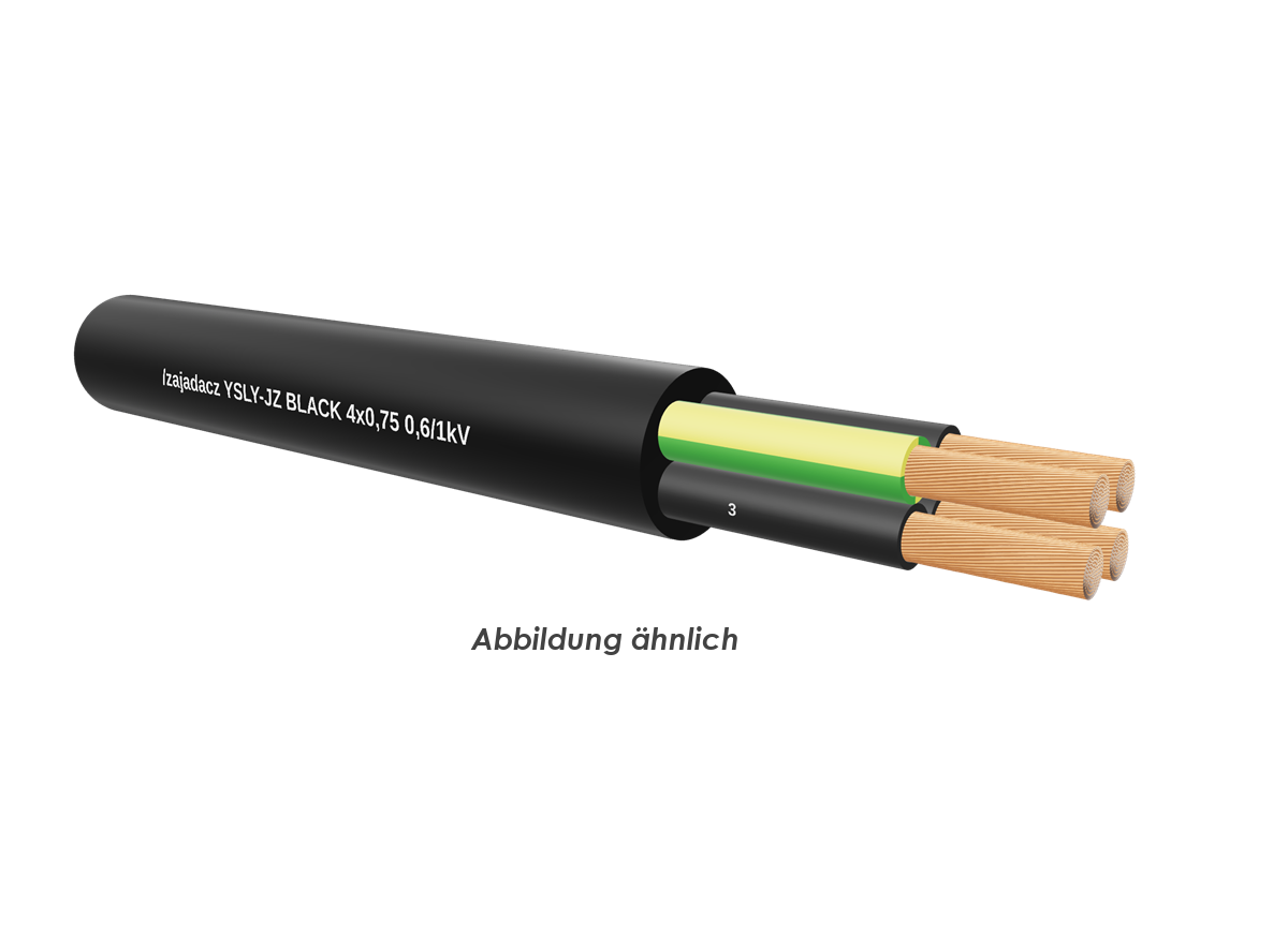 YSLY-JZ BLACK 4x0,75 Eca    Trommel 500m 