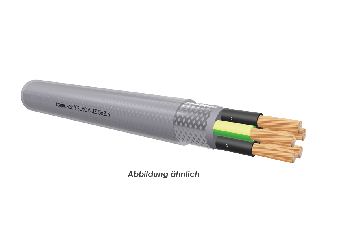 YSLYCY-JZ 5x2,5 transparent Trommel 500m 