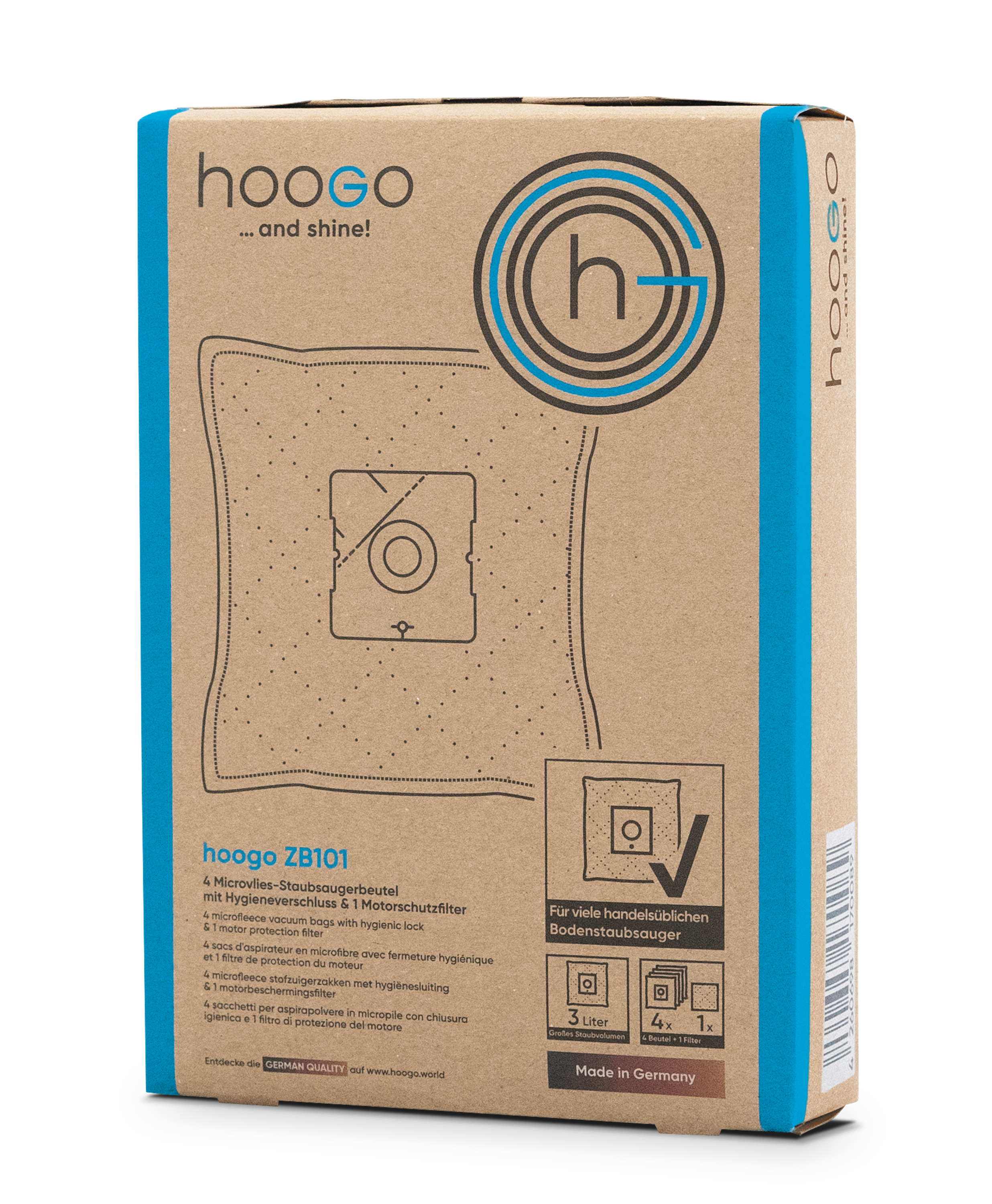 HOOGO ZB 101 B3+ Staubbeutel-Set 