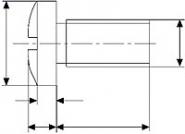 KNUE Li.-Schraub.M5X12+Scheiben 5^3 (per 