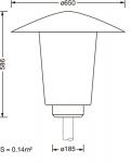 Siteco Pilzleuchte          5XA5235LF14H 