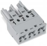 WAGO 770-243 Buchse,3-polig,Kod. B,grau 