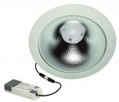 Rutec Downlight GLAN ws UGR19 hochglanz 