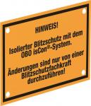OBO isCon HWS Hinweisschild OBO 
