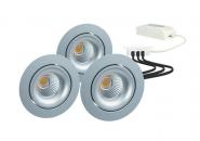 Rutec LED-Einbaustrahler3er  ALU57339WWD 