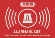 ABUS Warnaufkleber Alarm -D-      AU1422 