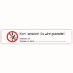 Cimco Warnaufkleber Folie Nicht   182740 