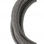 BAIL Textilkabel 2x0,75mm schwarz/weiss 
