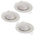 EGLO SET 3xEinbauspot Weiss        94406 