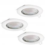 EGLO SET 3xEinbauspot Weiss starr  94235 