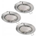 EGLO SET 3xEinbauspot Chrom        94407 