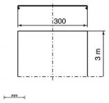 Unex Abdeckung 300mm lichtgrau     66302 