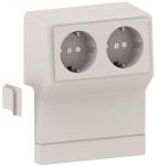 GGK Geräteträger Schuko 2fach mit  11960 