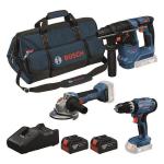 Set mit 3 18V-Werkzeugen: GSB + GBH + GW 