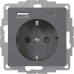GIRA 245928 SCHUKO-Steckdose Shutter 