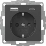 GIRA 2459005 SCHUKO-Steckdose Shutter 